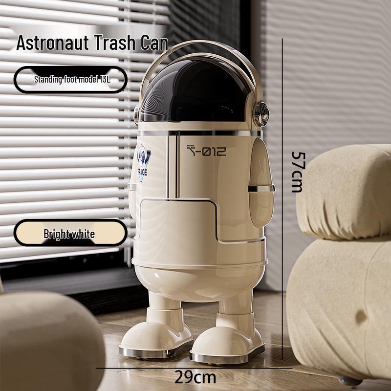 

2026 Creative Astronaut Trash Can for Living Room, Kitchen, Bedroom, and Bathroom – High-End, Modern Design. No Specifications