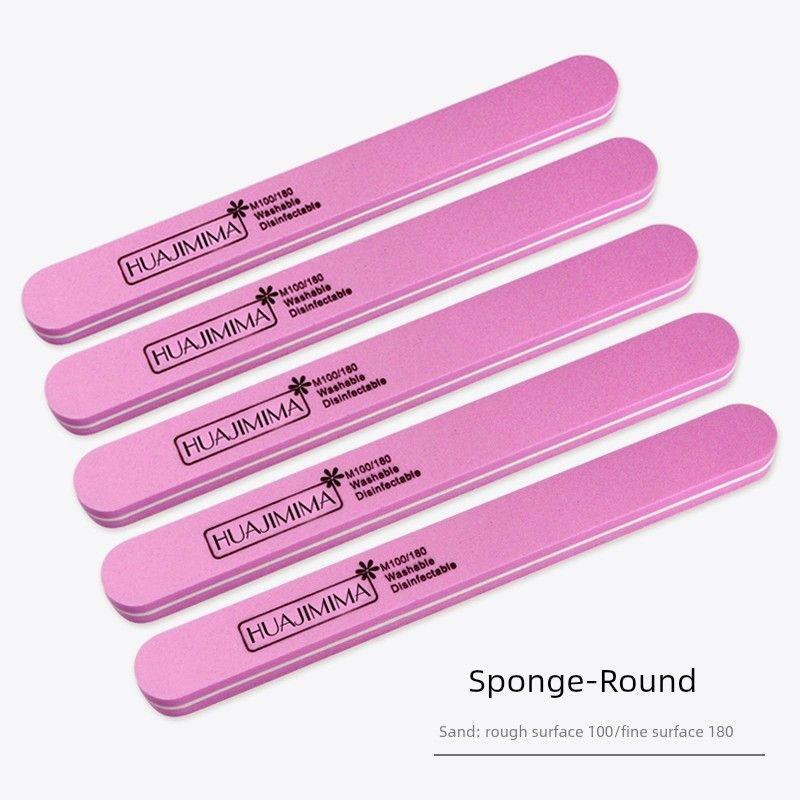 Dedicated Sponge Nail File Fingernail Maintenance Kit Tool Sanding Bar Army Green