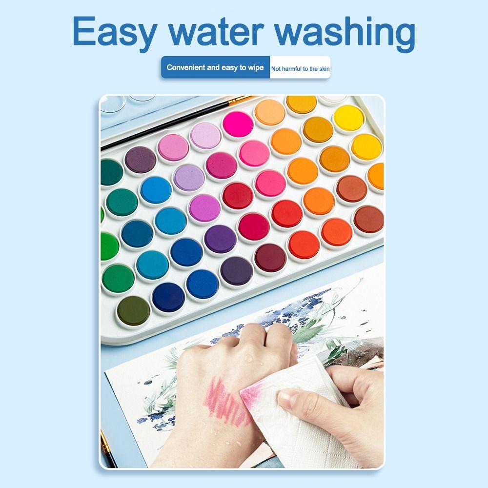12/16/28/36/48 Farben mit Wasserpinselstift Aquarellfarbset Zeichenkunst Malbedarf