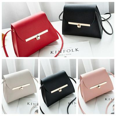 Women Pu Leather Handbag Satchel Messenger Cross Body Shoulder Money With Cash Square Bag Purse