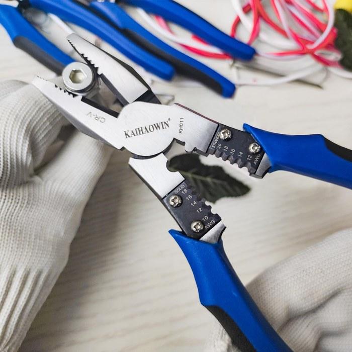 KAIHAOWIN Nipper & Plier Set - Radio Plier, Heavy-Duty Nipper, Electrician's Plier, Wire Cutter, Precision Crimping Plier, Bolt Cutter - 3