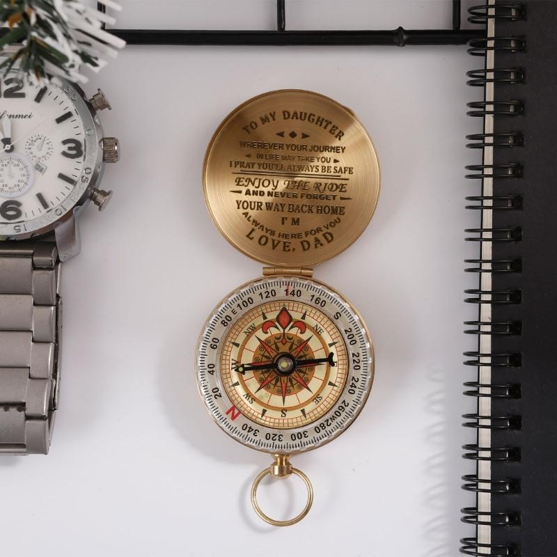 Personalized Compasses Vintage Directional Compasses Adventure Accessory Birthday Gift for Son/Daughter/Husband/Wife