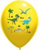Balony Pastelowe Nadruk Dino 14 Cali  10 Szt.