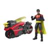 Mattel DC Core Figures Robin Robin Cycle Action Figure Vehicle Set Red JMD51 & (Ages 4+)