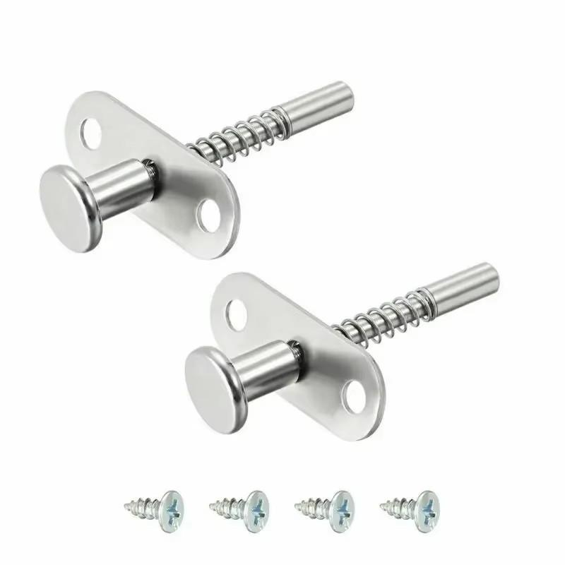 

2-Piece Set Spring-Loaded Stainless Steel 6mm Head Door Raising Adjustment Rod Locks Hardware for Doors