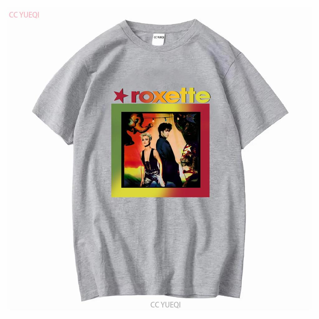 Vintage 90S Roxette World Tour1991 1992 Double Sided Print T Shirt White Size L Vintage Washed Unisex Soft Breathable