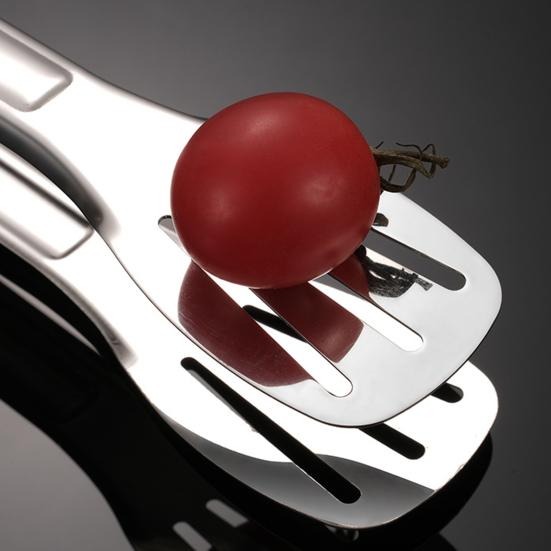 Food Tongs Anti-heat Easy To Grip Portable Stainless Steel Food Tongs Kitchen Utensils