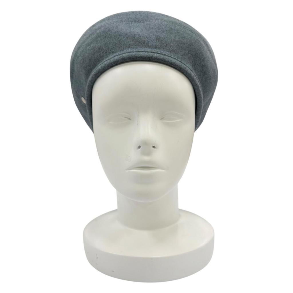 Excellent HERMES Beret Saint-Honoré Clou De Selle Serie Metal Cashmere Women 58 Used
