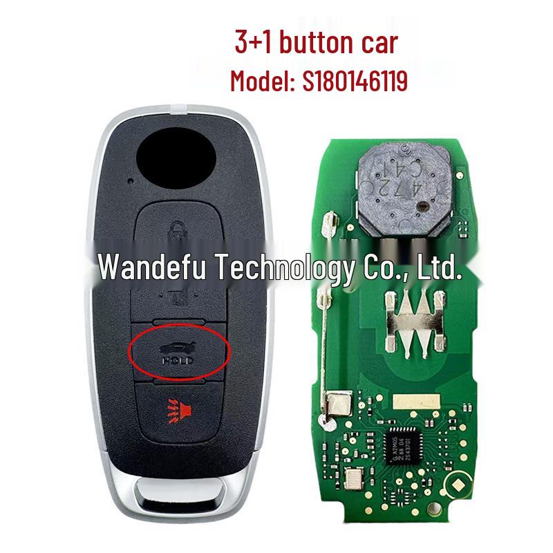 Compatible with Nissan Ariya, Rogue, Qashqai, Sunny Key, 46 Chip, 433 MHz Frequency.