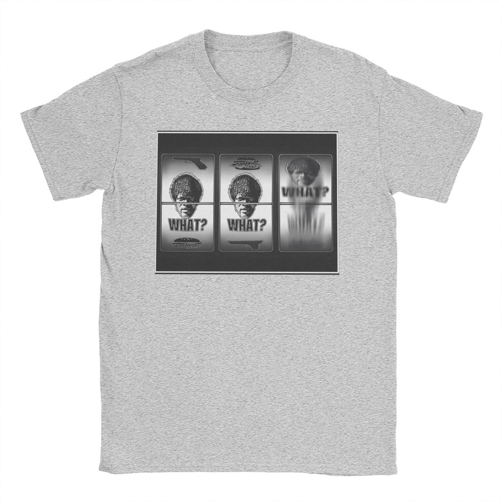 Pulps Fictions Say What T-Shirt für Unisex Baumwolle Vintage T-Shirt Rundhals T-Shirt Kurzarm Kleidung XL XL XL
