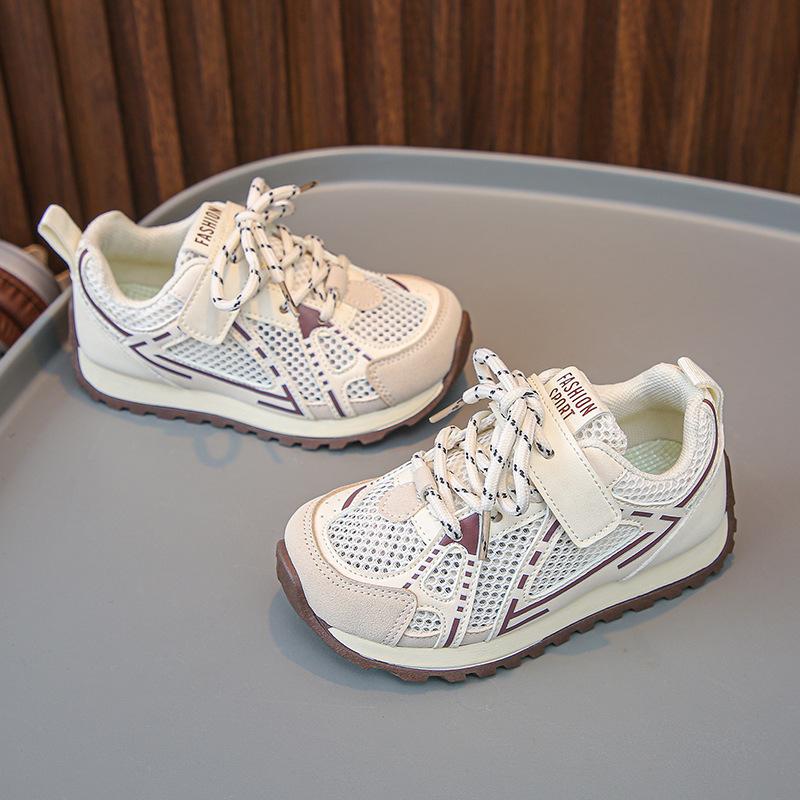 2025 Summer New Children's Sports Shoes Single Mesh Breathable Boys Running Shoes Fashionable Versatile Girls Forrest Gump Shoes Tide