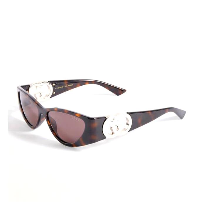 Gucci Acetate Cat Eye Sunglasses Unisex Tortoiseshell