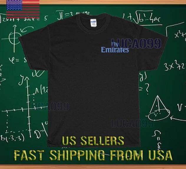 NEW SHIRT FLY EMIRATES AIRLINES RACING LOGO T shirt AMERICAN FUNNY SIZE S-5XL S