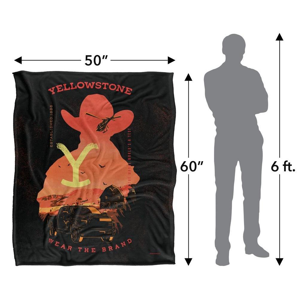 Yellowstone Wear the Brand Silky Supersoft Blanket