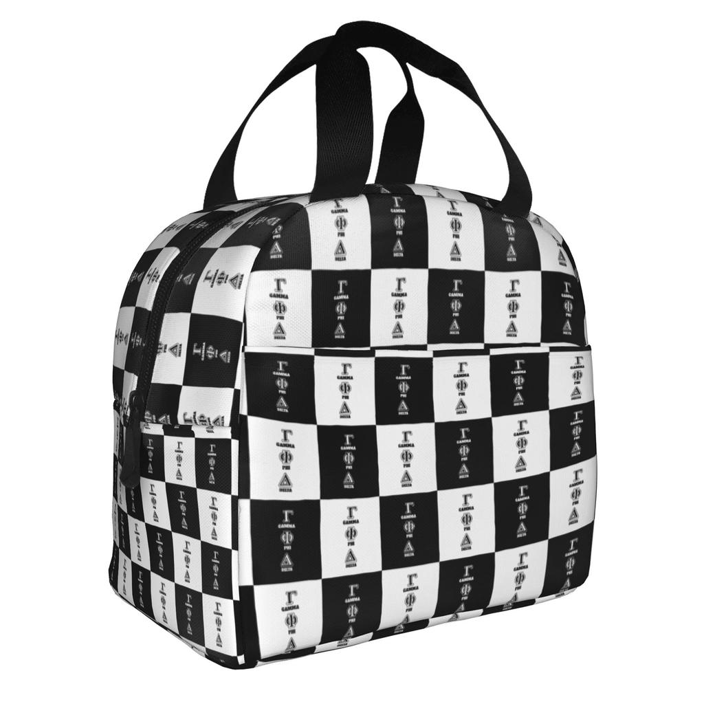 Gamma Phi Delta  Insulated Lunch Bags for Women African American Sorority  Resuable Cooler Thermal Bento Box School