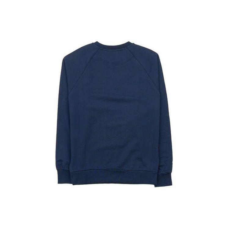 A.P.C. Letter Print Crew Neck Long Sleeve Sweatshirt Women sweatshirt Blue COEZDF27824-IAJ