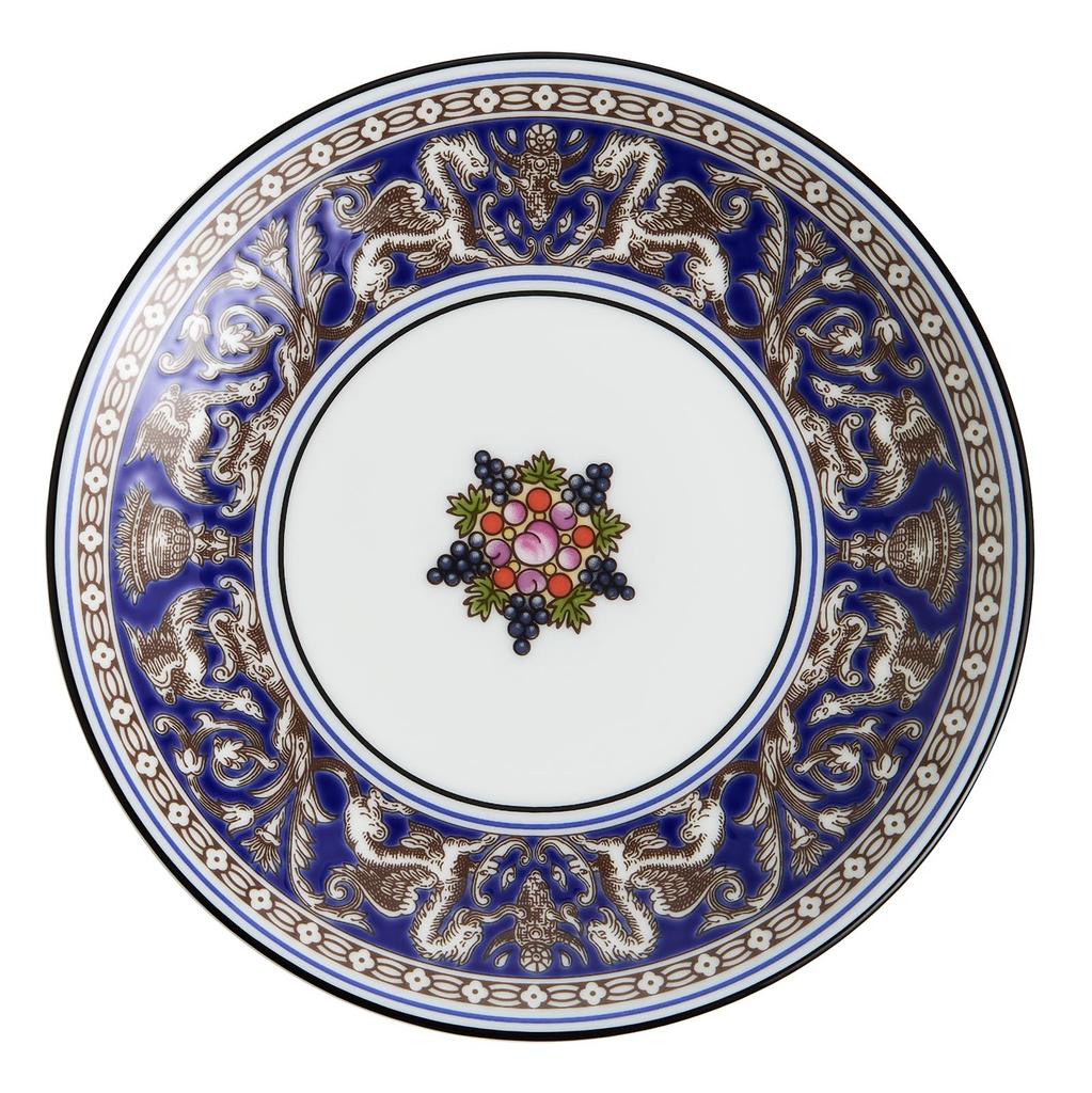 [Officially Imported] Wedgwood Florentine Marine Petit Tray, Small Plate, Approx. 12cm, 1076515