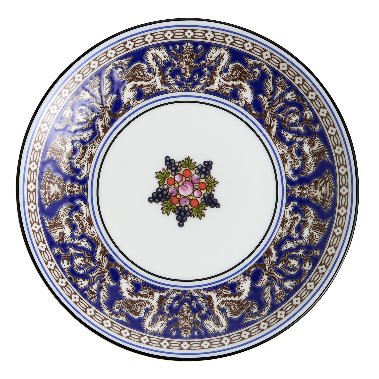 

[Officially Imported] Wedgwood Florentine Marine Petit Tray, Small Plate, Approx. 12cm, 1076515