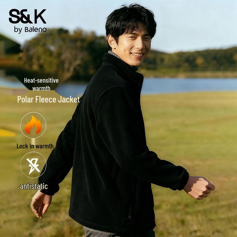 Baleno Men's S&K Fleece Stand-Collar Jacket