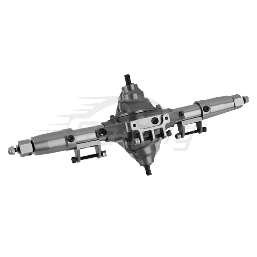 Metal Alloy Front Middle Rear Straight Axle with Servo Base for 1/10 RC Rock Crawler Car Axial SCX10 RC 4WD D90 Upgrade Parts