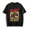 Unleash The Beast Monster Truck Graphic Casual Tee Pure Cotton T-shirt