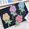 1Pc Garment Accessories Fashion Flower Applique Fabric Sticker Dress Embroidered Sewing DIY Stickers Cheongsam Patch 3D Peony