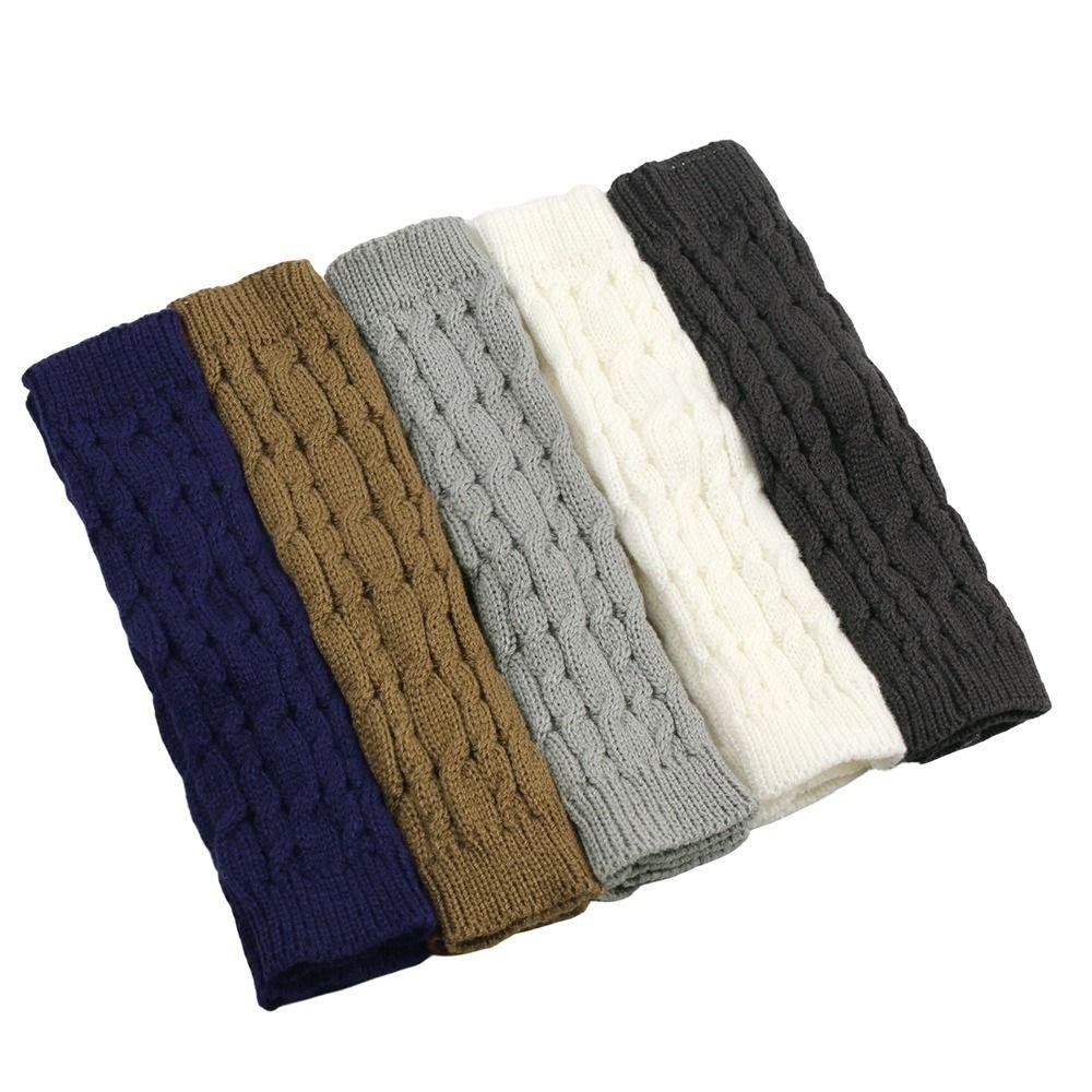 Knitted Arm Sleeves Gloves Twists Decorative Pattern Arm Sleeve Gloves Gothic Mittens Outdoor
