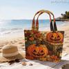 1 Stück Halloween Fledermaus Kürbis gesteppte Tragetasche Große Kapazität Leichte Damen Umhängetasche für Reisen & Einkaufen
