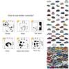 Colorful Cartoon Car Sticker Set Waterproof Decals For Cars Motorcycles Skateboards And Luggage Pack Of 100