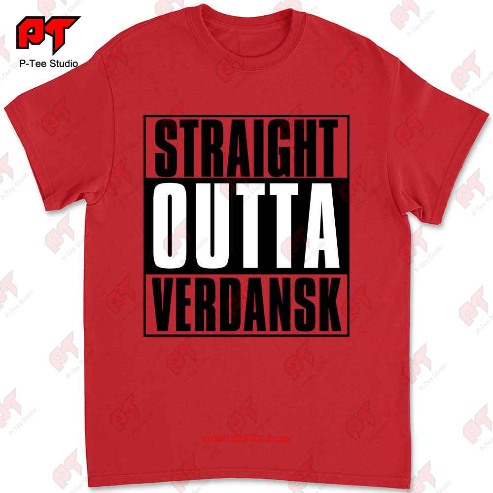 Gaming Duty Call Zone Of War Straight Outta Verdansk Tshirt S457 S