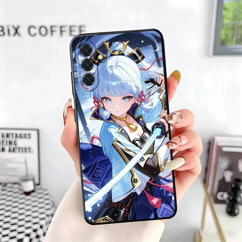 Genshin Impact Kamisato Ayaka Soft Phone Case for Samsung A17 A37 A57 A16 A26 A36 A56 A15 A25 A35 A55 A14 A24 A34 A54 A13 A23 A3