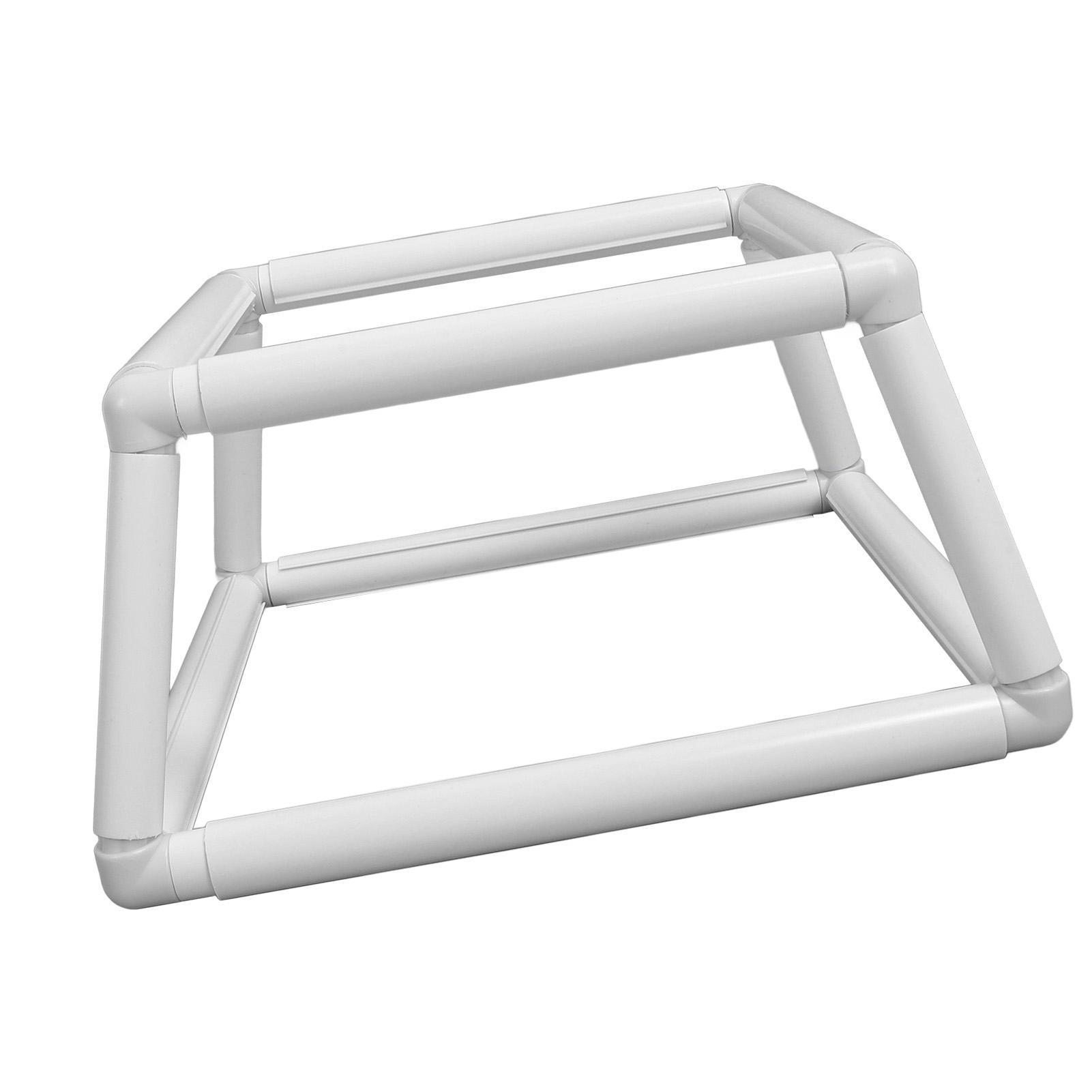 

Настольная рама для вышивания Набор держателей для стежков Прямоугольная пластиковая трубка Двухслойный пяльцы для шитья