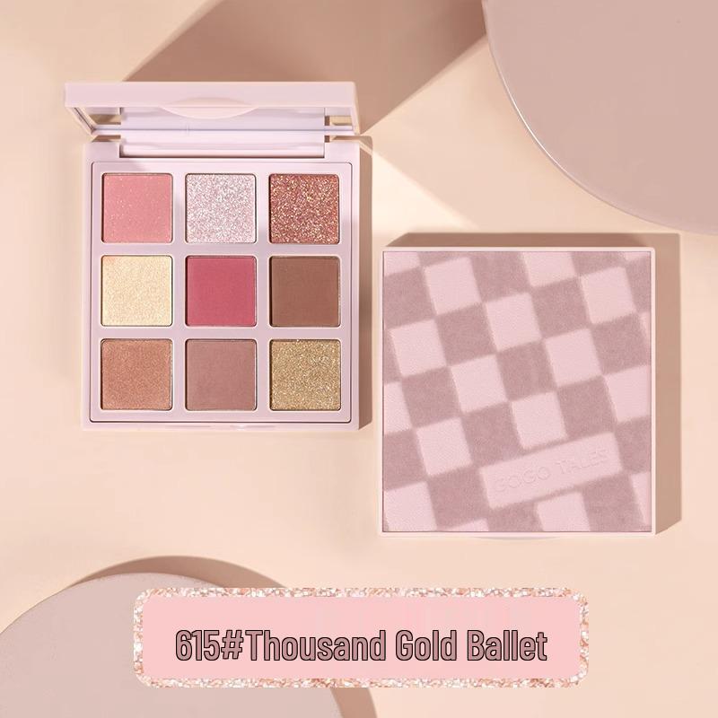 

GoGoTales Holy Gold Foil Eyeshadow Palette - Matte, Pearl, Earth Tone, Glitter