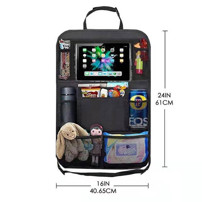 Auto Organizer Car Seat Back Multi-Pocket Storage Bag Tablet Holder Automobiles Interior Accessory Stowing Tidying