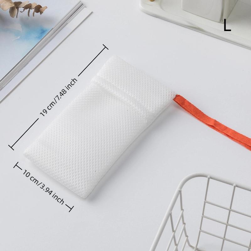 1 Pieza Red Espumosa Limpiadora para Baño Cuadrada/Ovalada de Doble Cara Bolsa para Jabón Esponjas Exfoliantes para el Cuerpo Bolsillo de Malla para Jabón para Baño