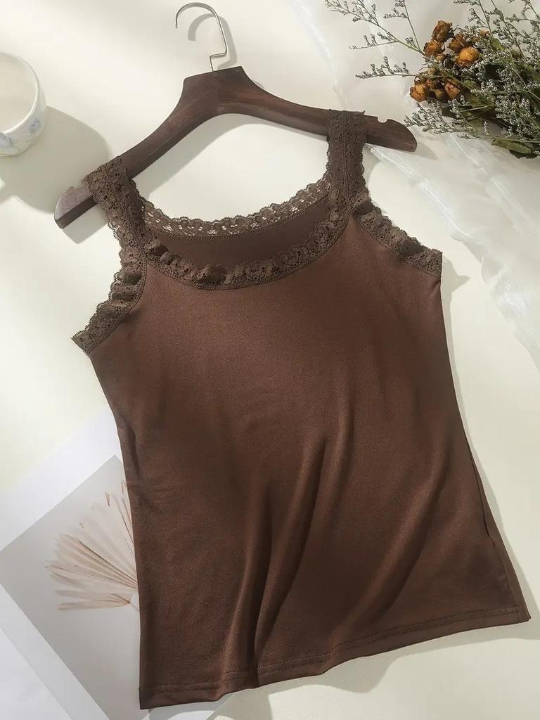 Large Size Versatile Sweet Lace Women's Short Slim-fitting Bottoming Shirt Muse Suspenders Thin Inner Small Vest Women