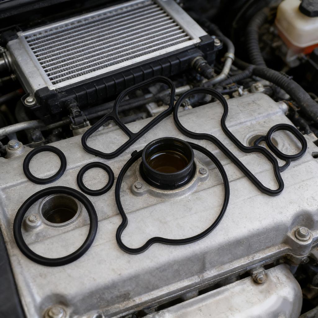 Upgrades Oil Coolers Seal Rings Reliable Engine Oil Coolers O Rings Replacement Part 55565385 for 1.4T Engine Applications