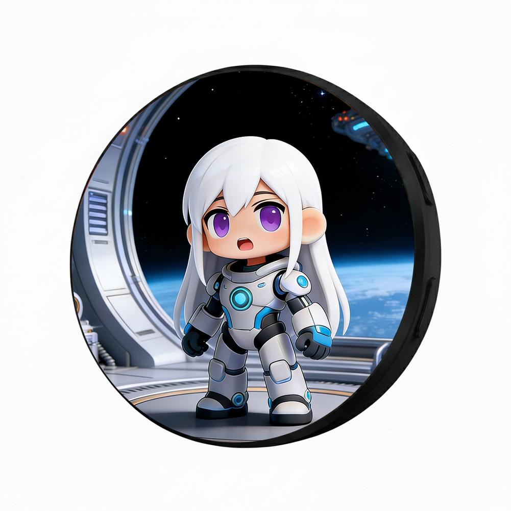 For Ebadge Electronic Bar Hanging Piece Picture Video Super Long Endurance Bluetooth Transmission Anime Animation Badge чёрный