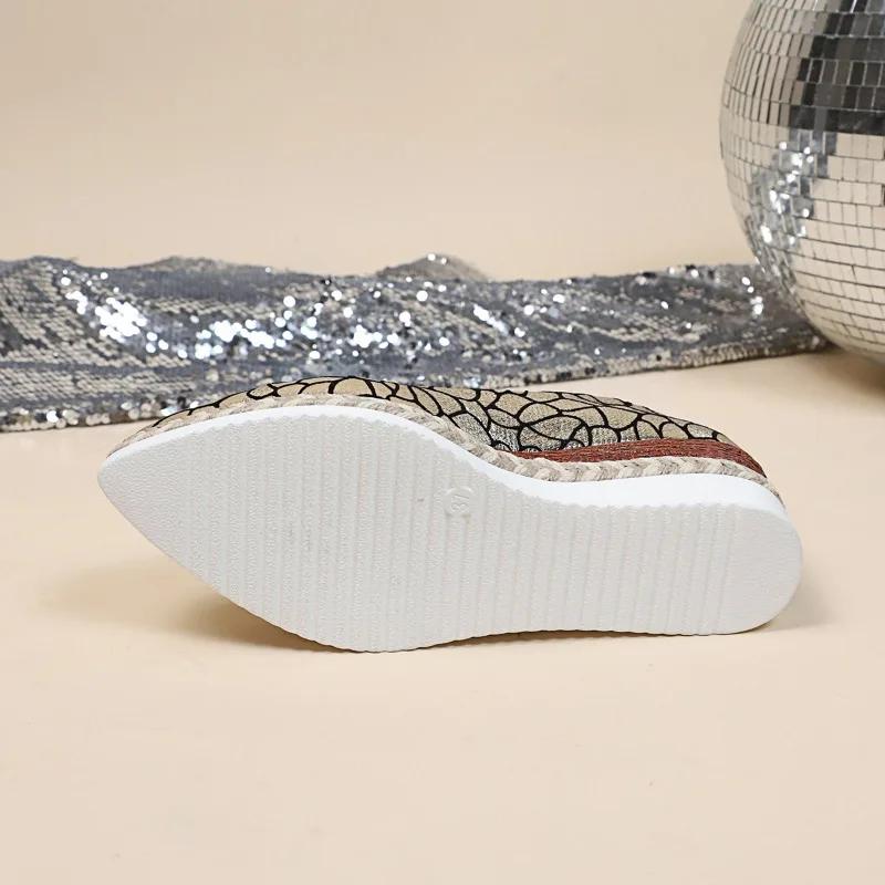 2025 Ladies Shoes Shallow Women's High Heels Color Matching Casual Sexy Pointed Toe Pointed Toe Wedges Shoes for Women