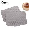 2pcs Shock-absorbing Pot Pad Anti-slip Kitchen Utensil Pad Durable Slope Dish Drying Mat  Countertop