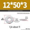 Extra Large Galvanized Metal Flat Washer - Thickened Round Screw Washer M6-M16