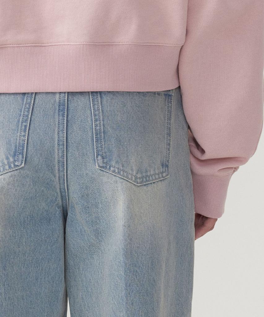 COVERNAT WOMAN Classic Straight Denim Pants Light Blue