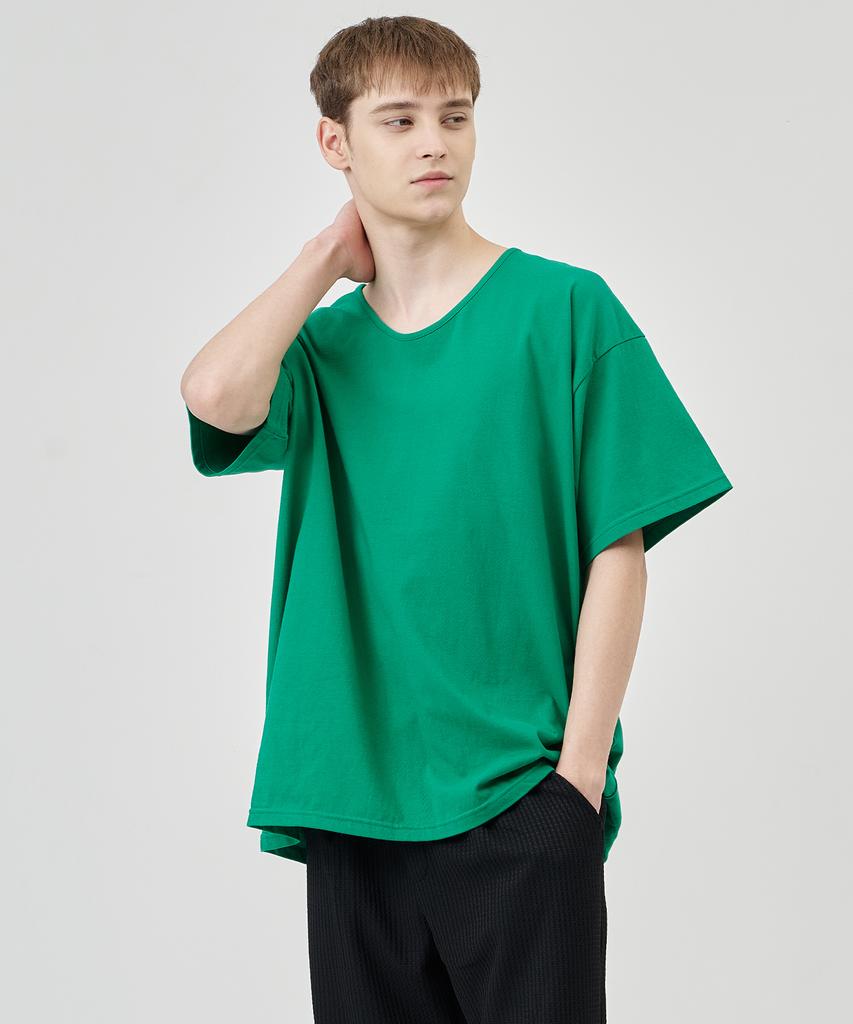 THE-ABON Khan Cotton Oversized Short Sleeve Tee Brown