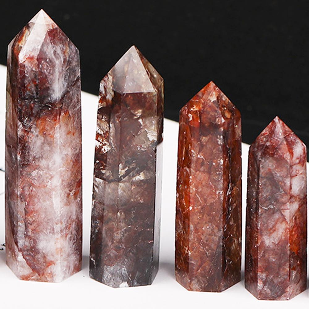 Natural Stone And Crystals Point Wand Witchcraft Rose Quartz Amethyst Home Decoration Mineral Stones Crafts Room Aquarium Decor