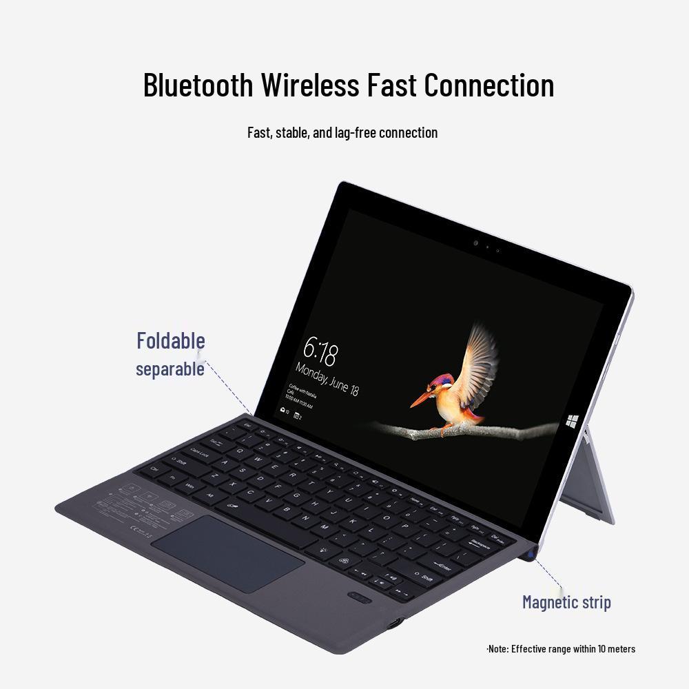 Colorful Backlit Wireless Bluetooth Keyboard for Microsoft Surface Pro 8/5/6/7 and Go