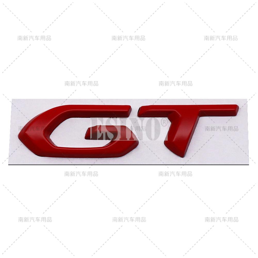 Car Styling GT 3D Metal Chrome Zinc Alloy Emblem Car Badge Body Fender Adhesive Emblem for Peugeot GT RCZ 308 508 3008 5008