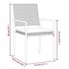 VidaXL Chaises de jardin et coussins lot de 2 noir 54x62,5x89 cm rotin 364097