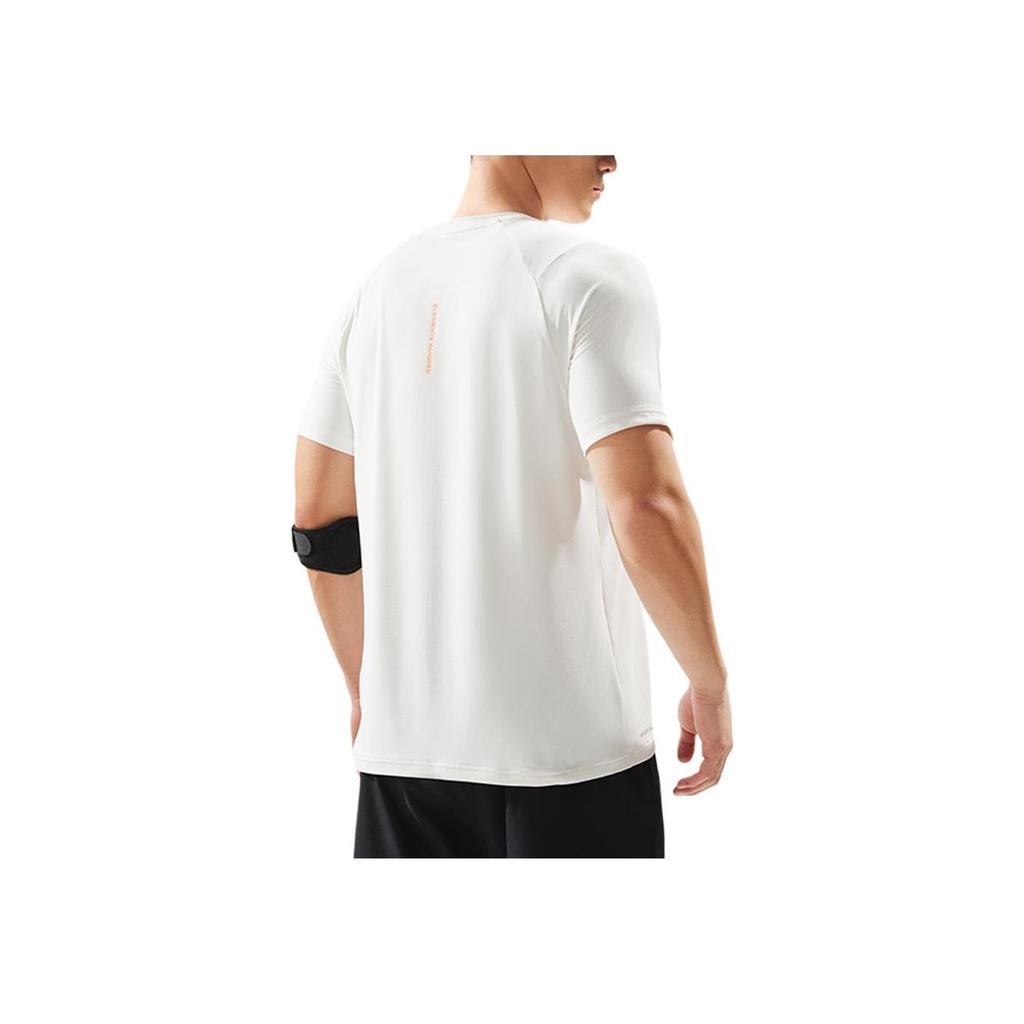Li-Ning Ice Feel Moisture Wicking Short Sleeve T-Shirt Men Tops Off-White ATSU515-2