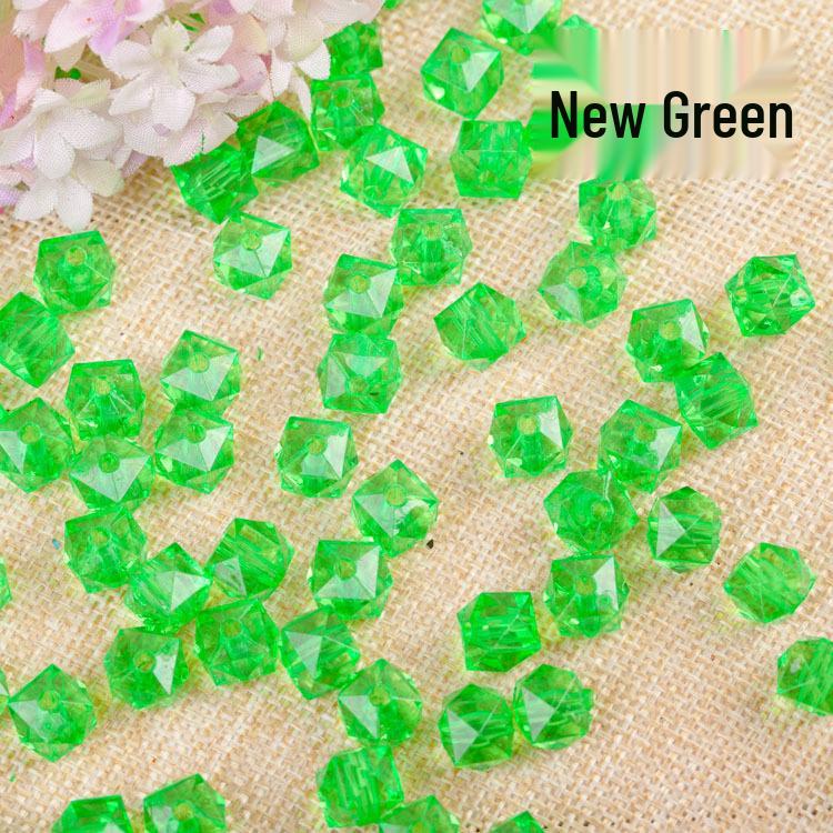 Transparent Square Acrylic Beads for DIY Handmade Beading, 8mm-12mm, Loose Beads, Paper Towel Holder Accessory