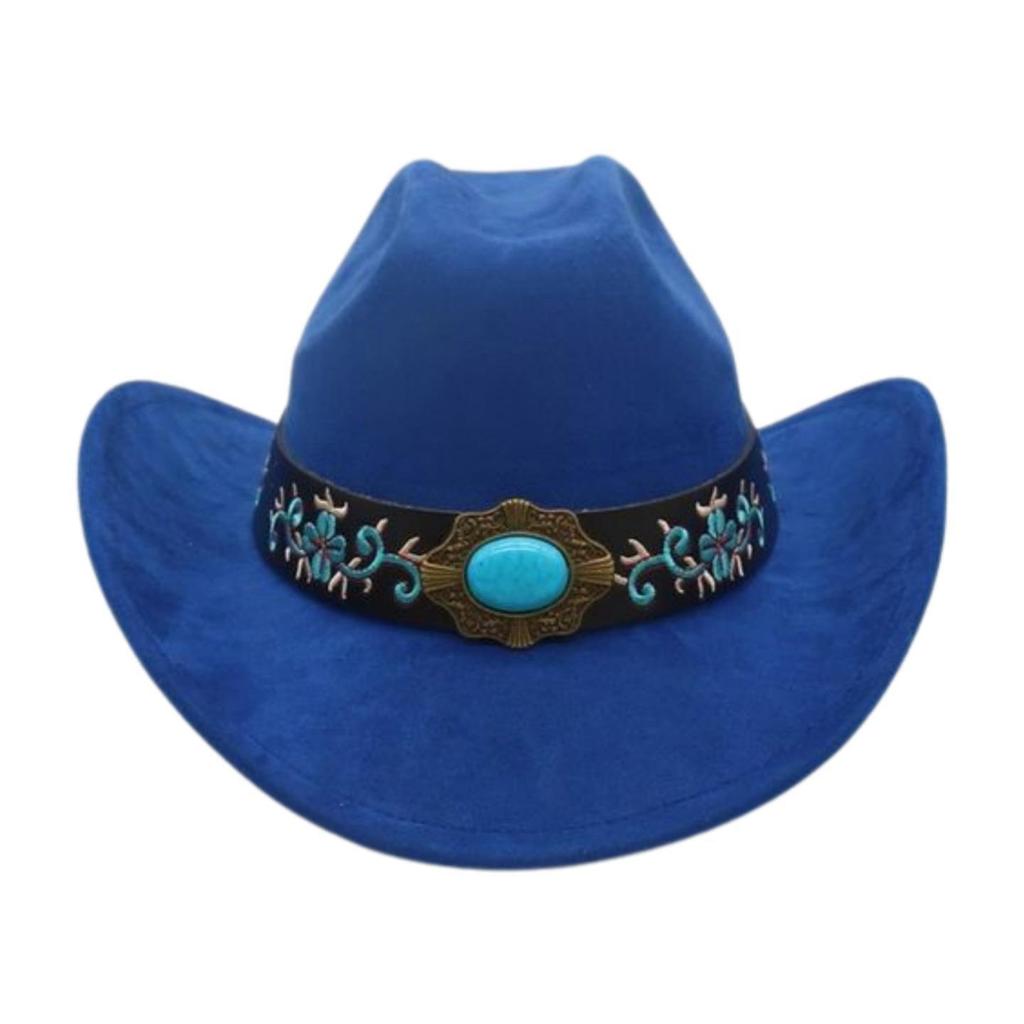 Foreign Trade  Tourism Top Hat Niche Western Cowboy Hat Niche Ethnic Style Skull Stage Dance Performance Hat